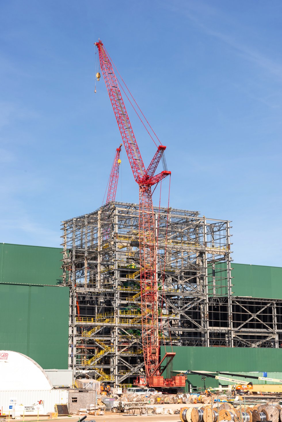Nucor’s historic new steel mill brings out the cranes Nucor’s historic new steel mill brings out the cranes